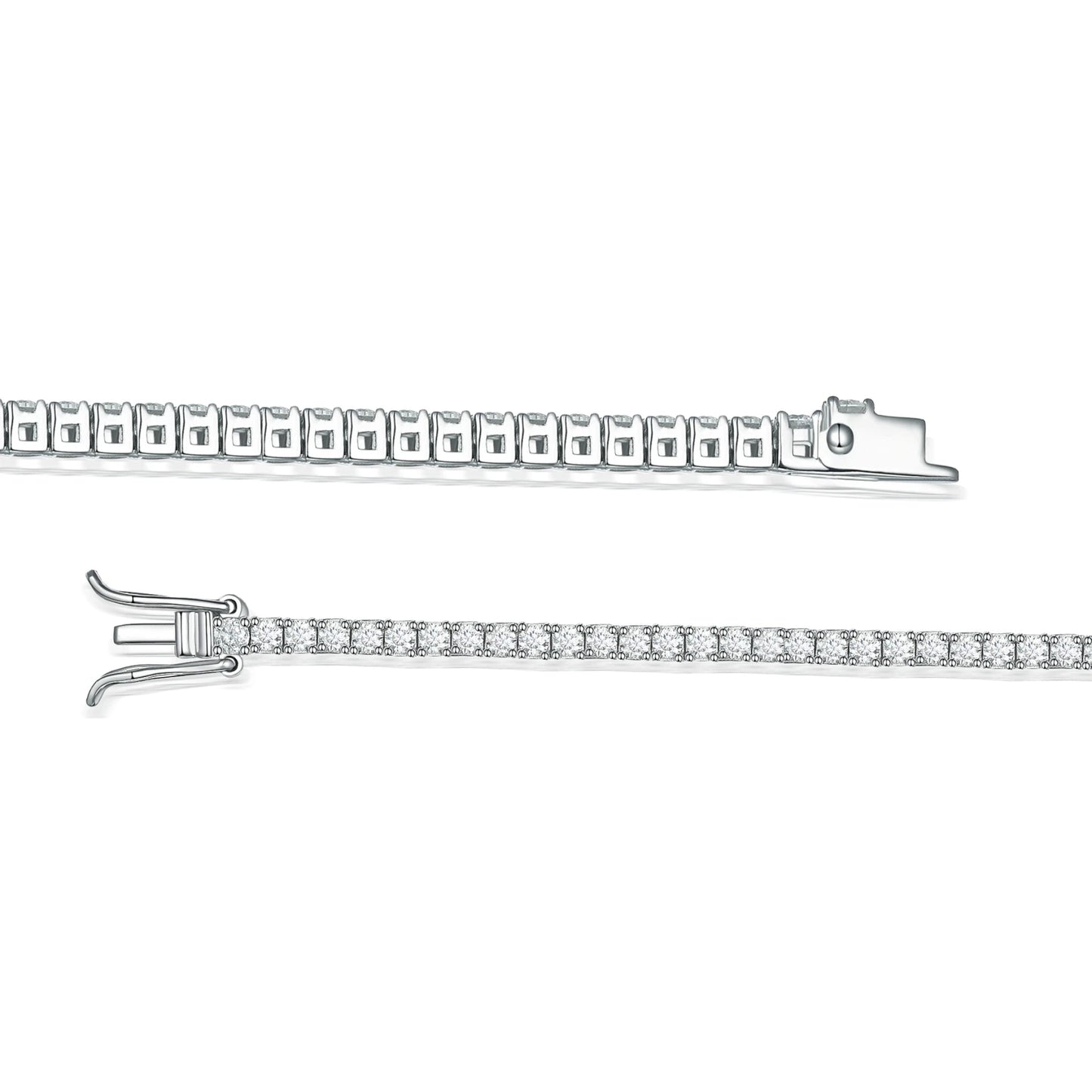 2.5mm Moissanite Tennis Bracelet