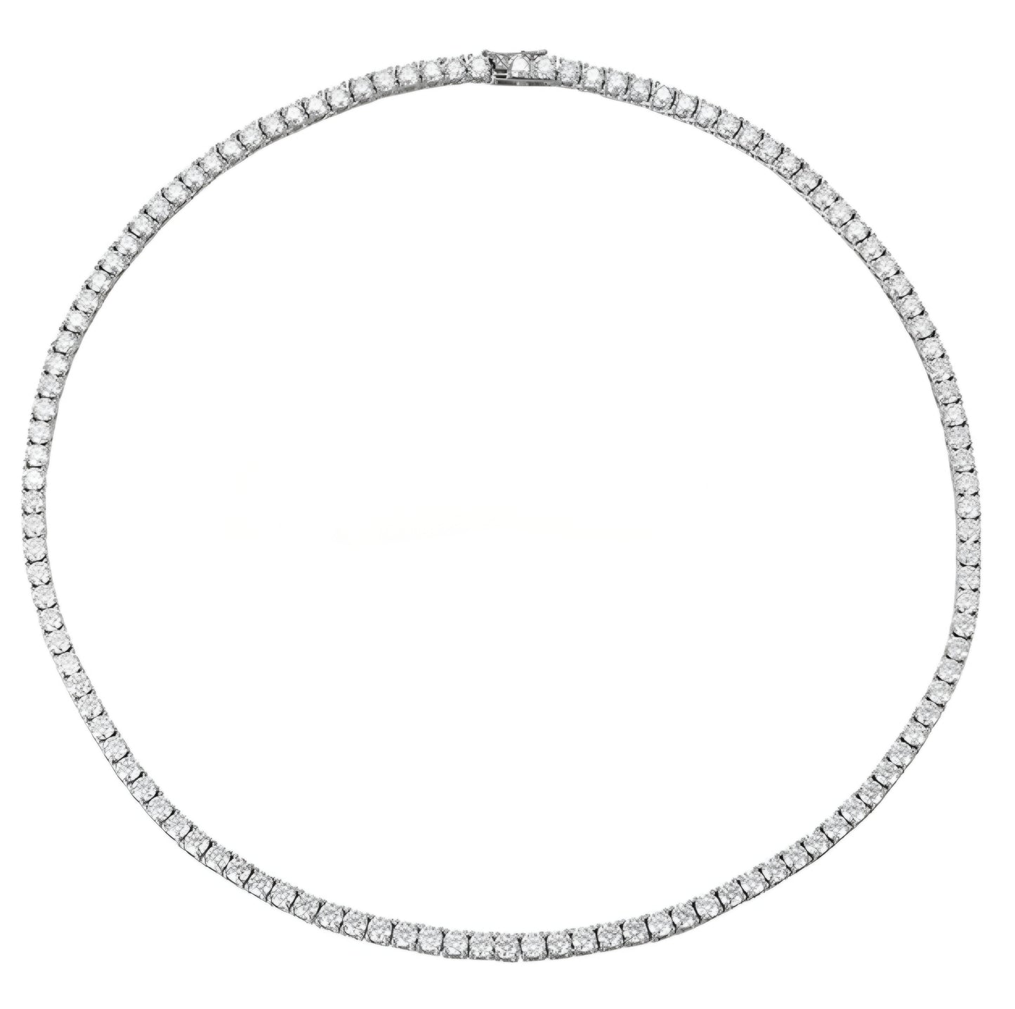 3mm Moissanite Tennis Necklace