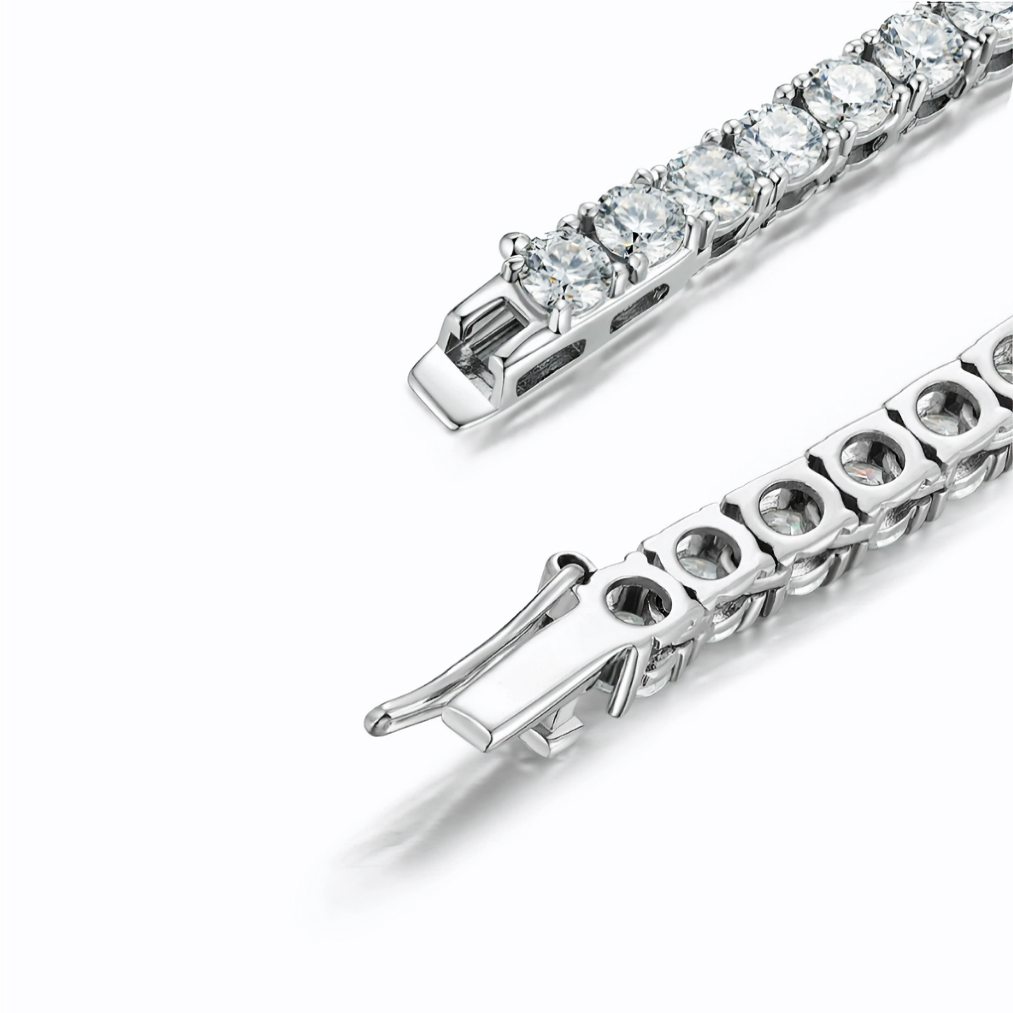 3mm Moissanite Tennis Necklace
