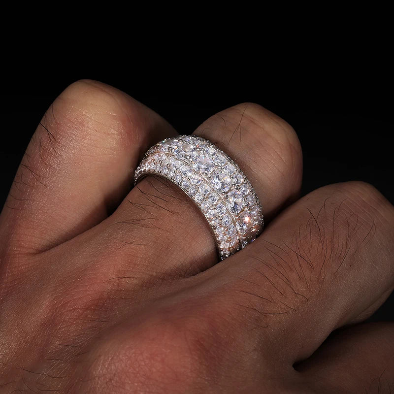 Moissanite Iced Out Ring