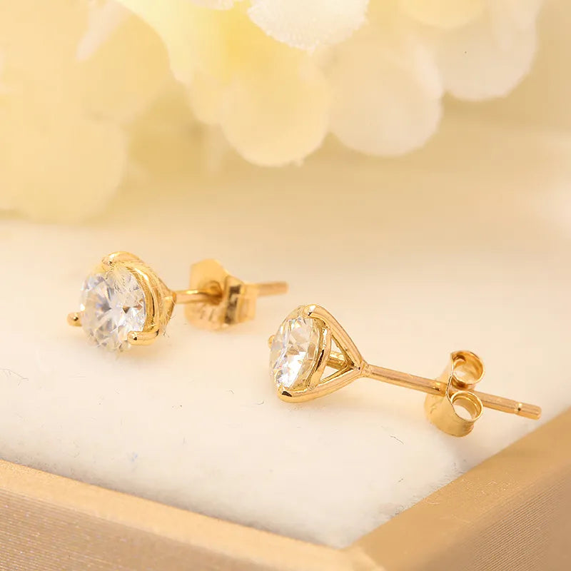 Moissanite Earrings Eternal Embrace