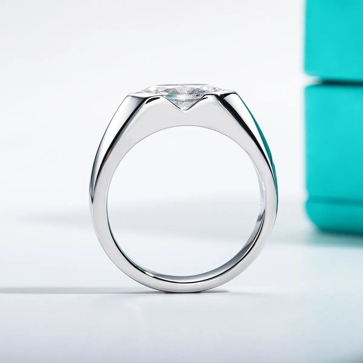 Moissanite Ring Marquise Cut