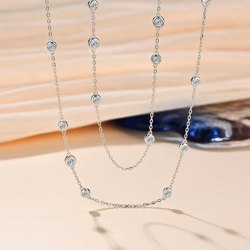 Ethereal Elegance Moissanite Necklace