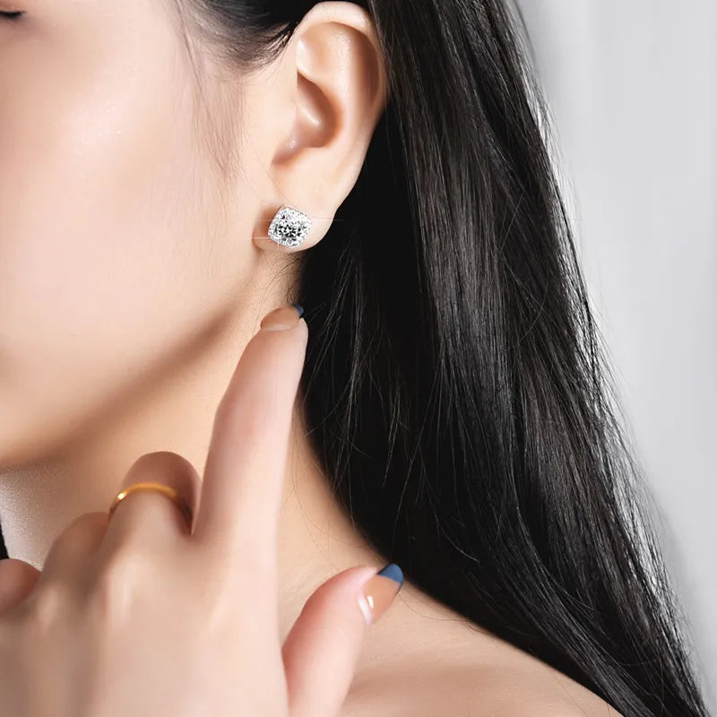Moissanite Earrings Stardust Siren Studs