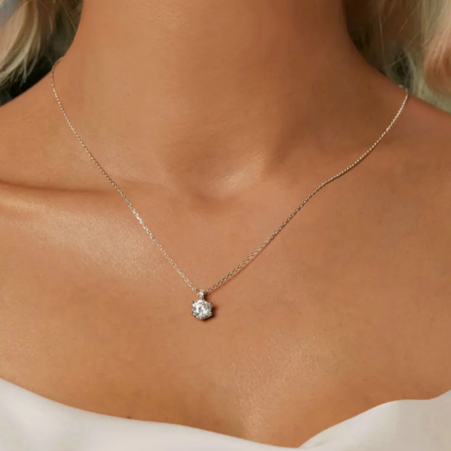 Serenity Glow Moissanite Necklace