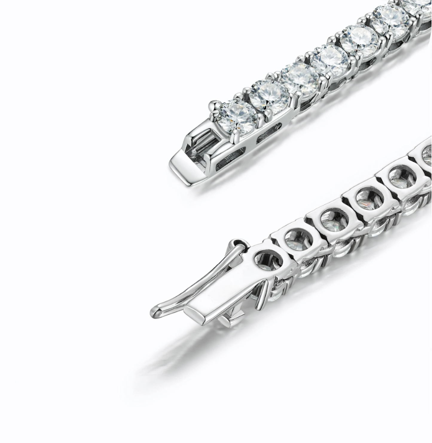 2mm Moissanite Tennis Necklace