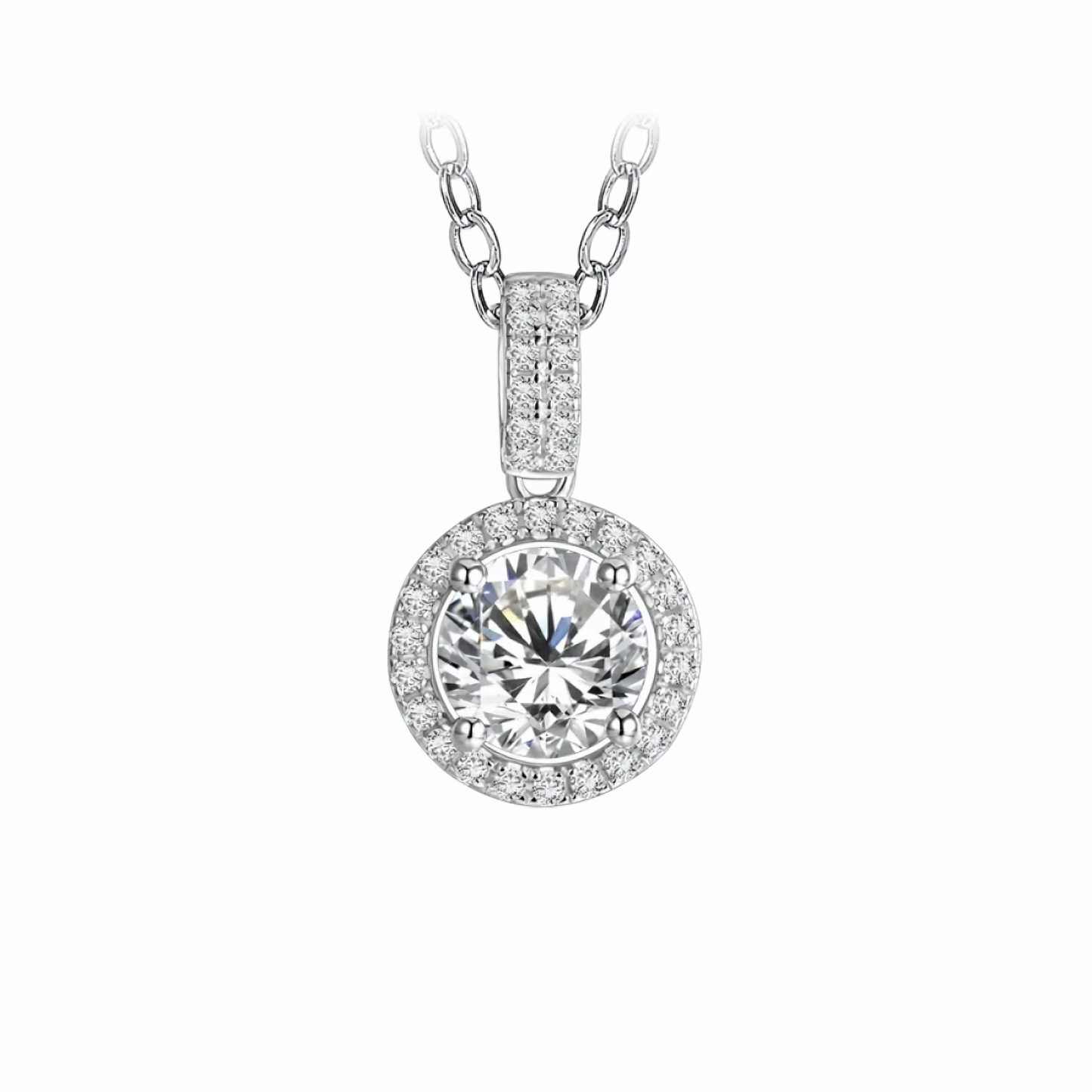 Moonlit Mystique Moissanite Necklace