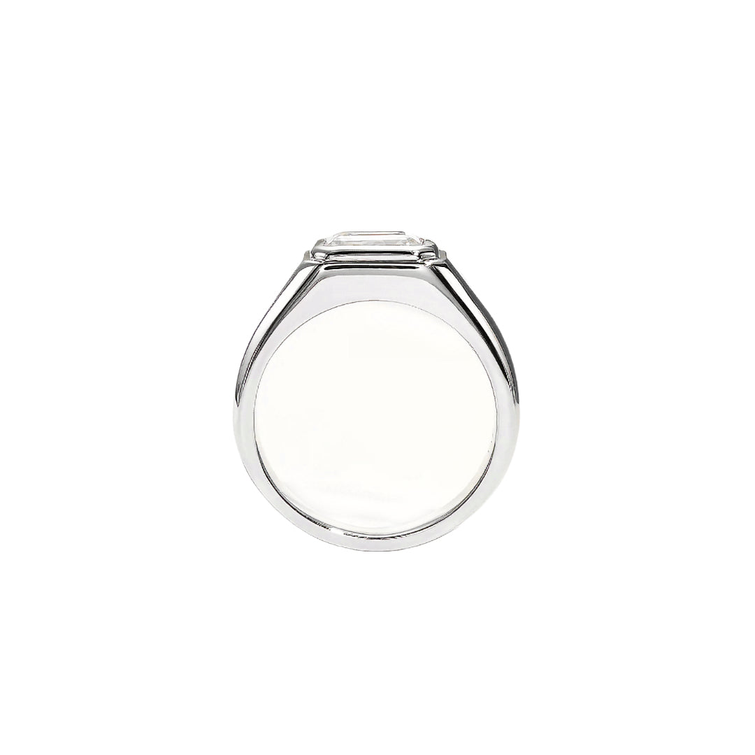Moissanite Ring Emerald Brilliance