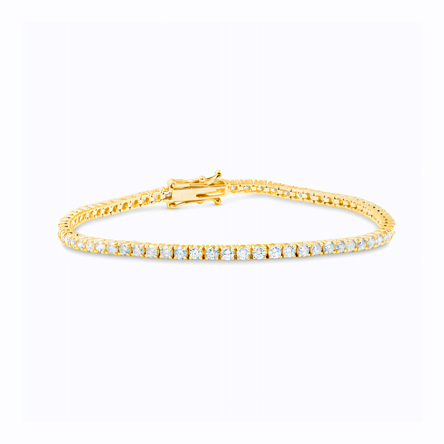 2.5mm Moissanite Tennis Bracelet