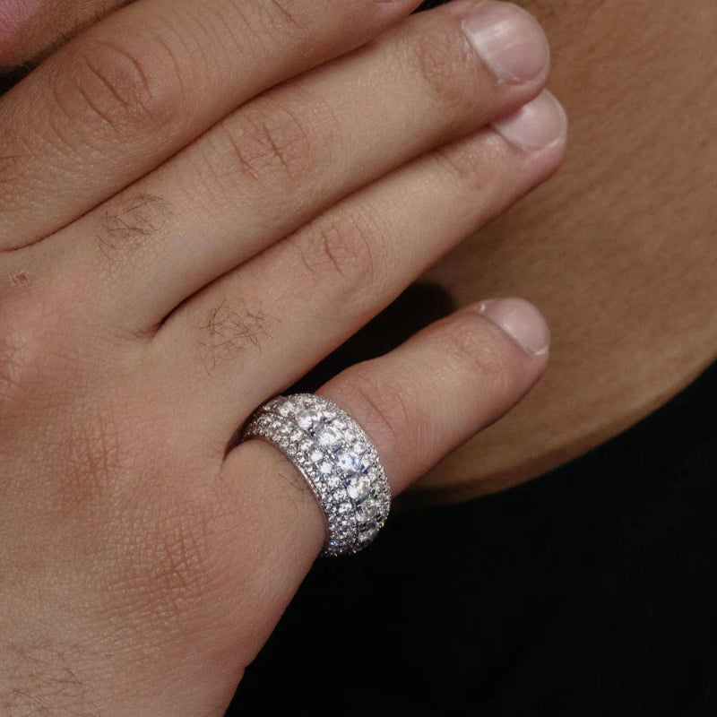 Moissanite Iced Out Ring