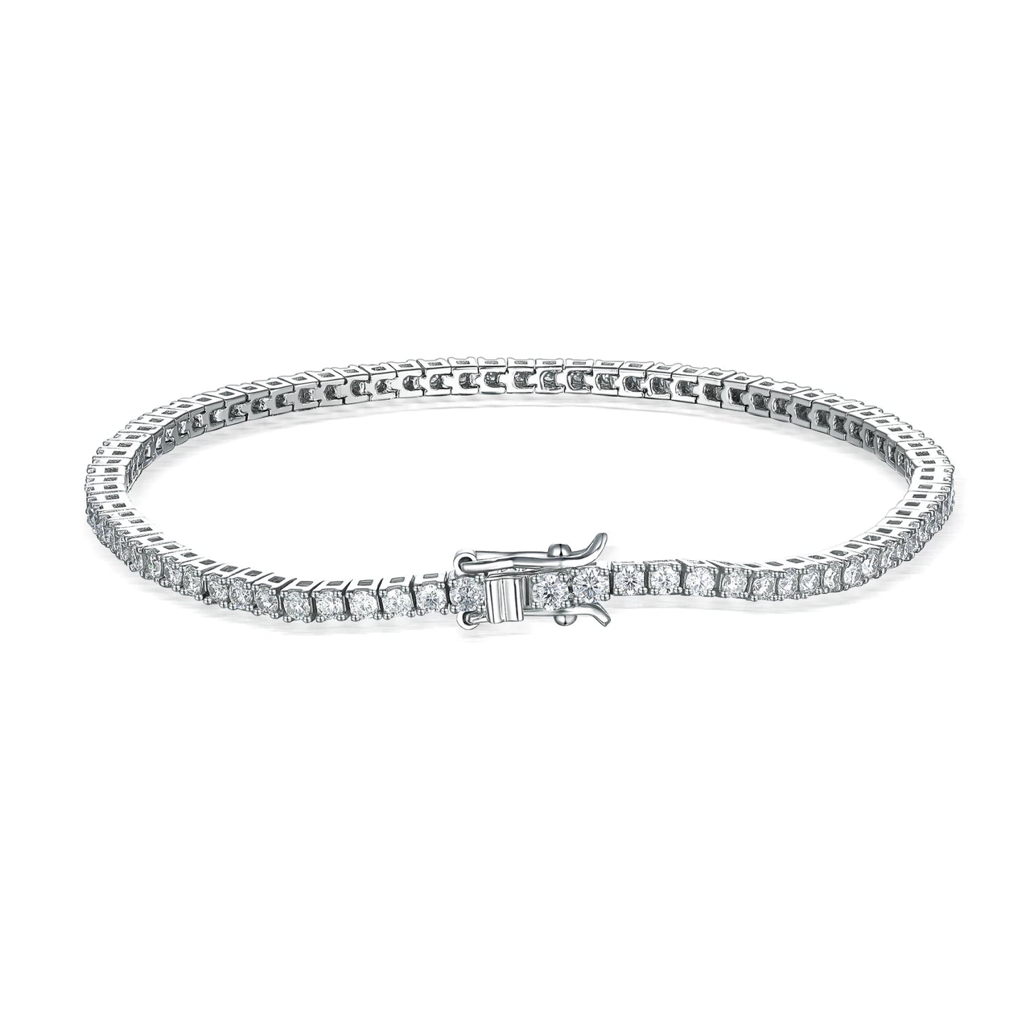 2.5mm Moissanite Tennis Bracelet