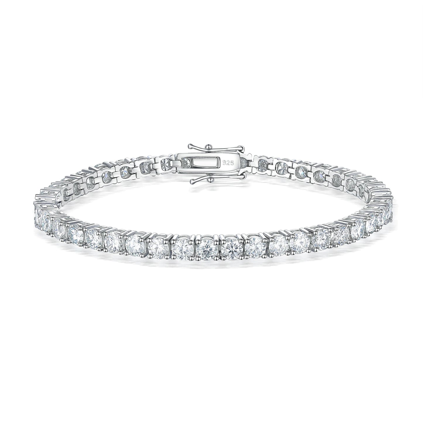 4mm Moissanite Tennis Bracelet