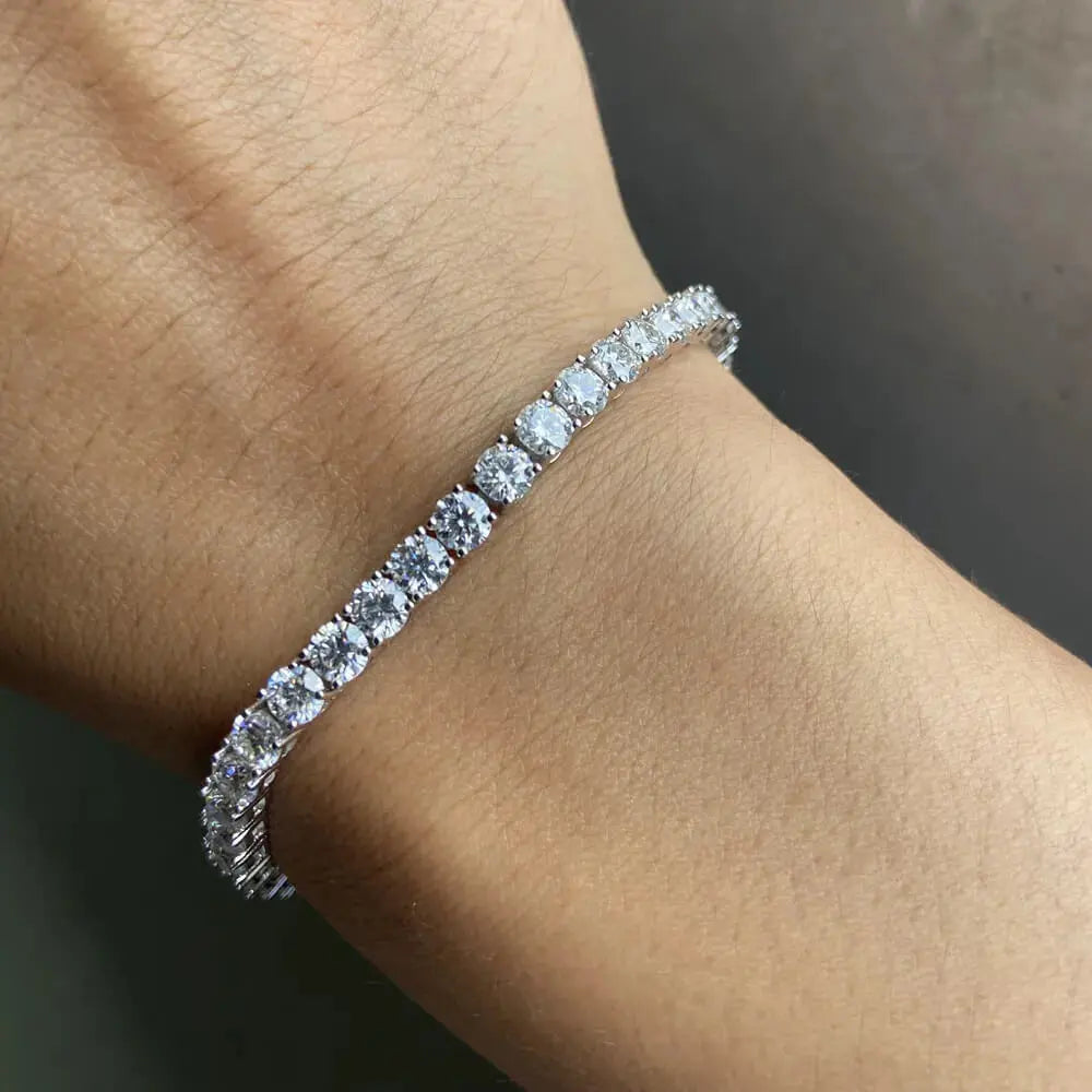 4mm Moissanite Tennis Bracelet