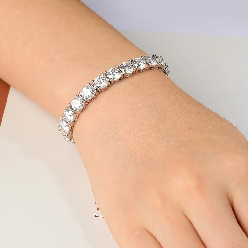 6.5mm Moissanite Tennis Bracelet