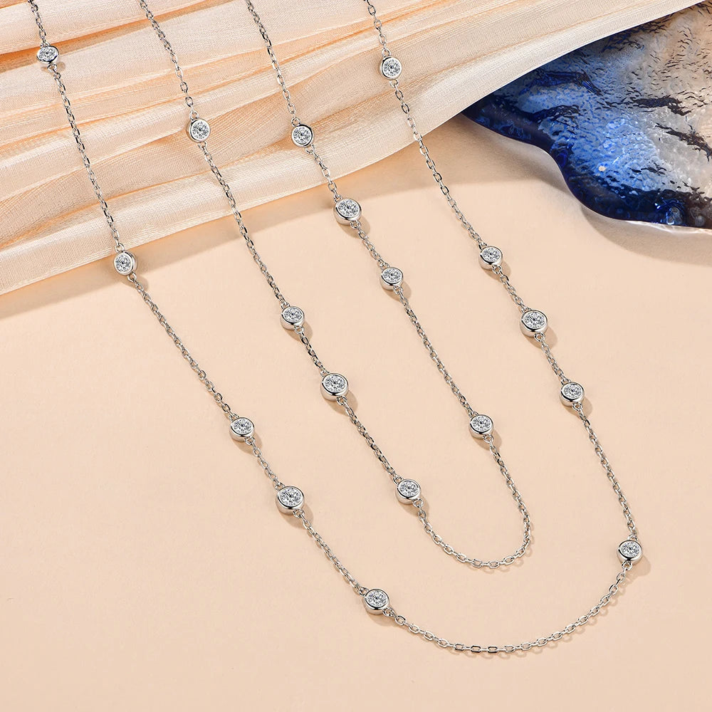 Ethereal Elegance Moissanite Necklace