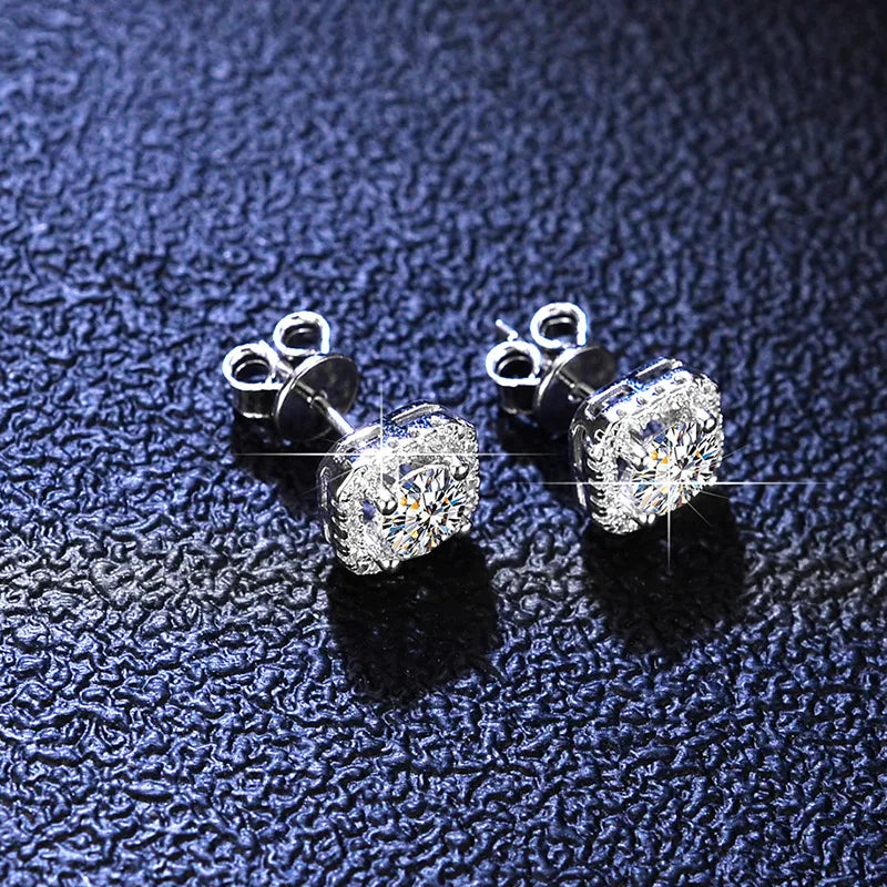 Moissanite Earrings Stardust Siren Studs