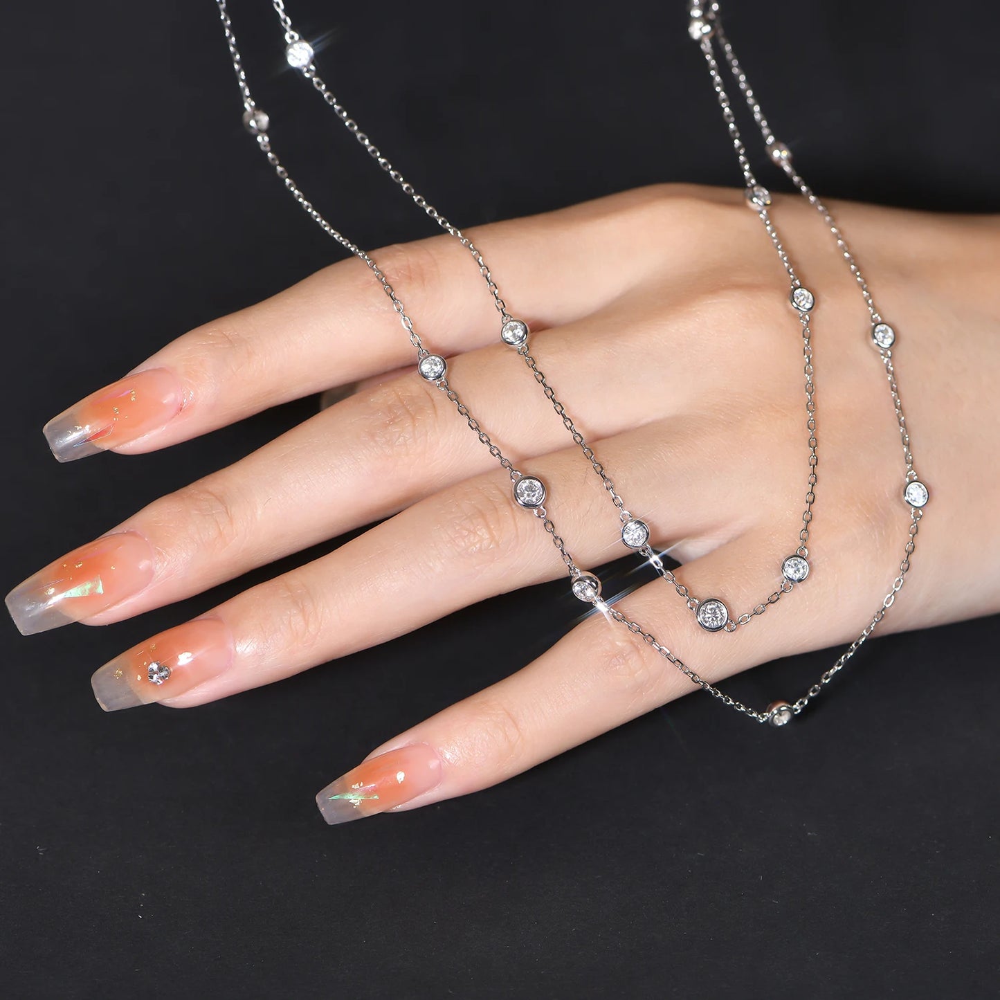 Ethereal Elegance Moissanite Necklace