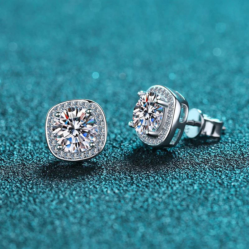 Moissanite Earrings Ethereal Elegance