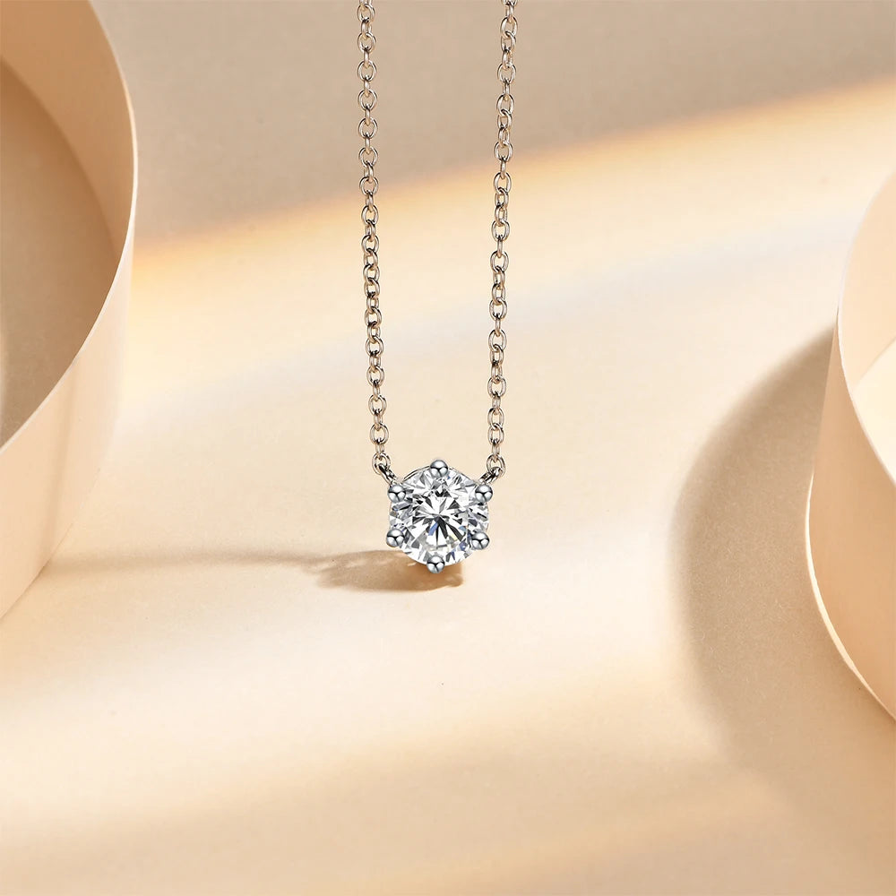 Lunar Luminescence Moissanite Necklace