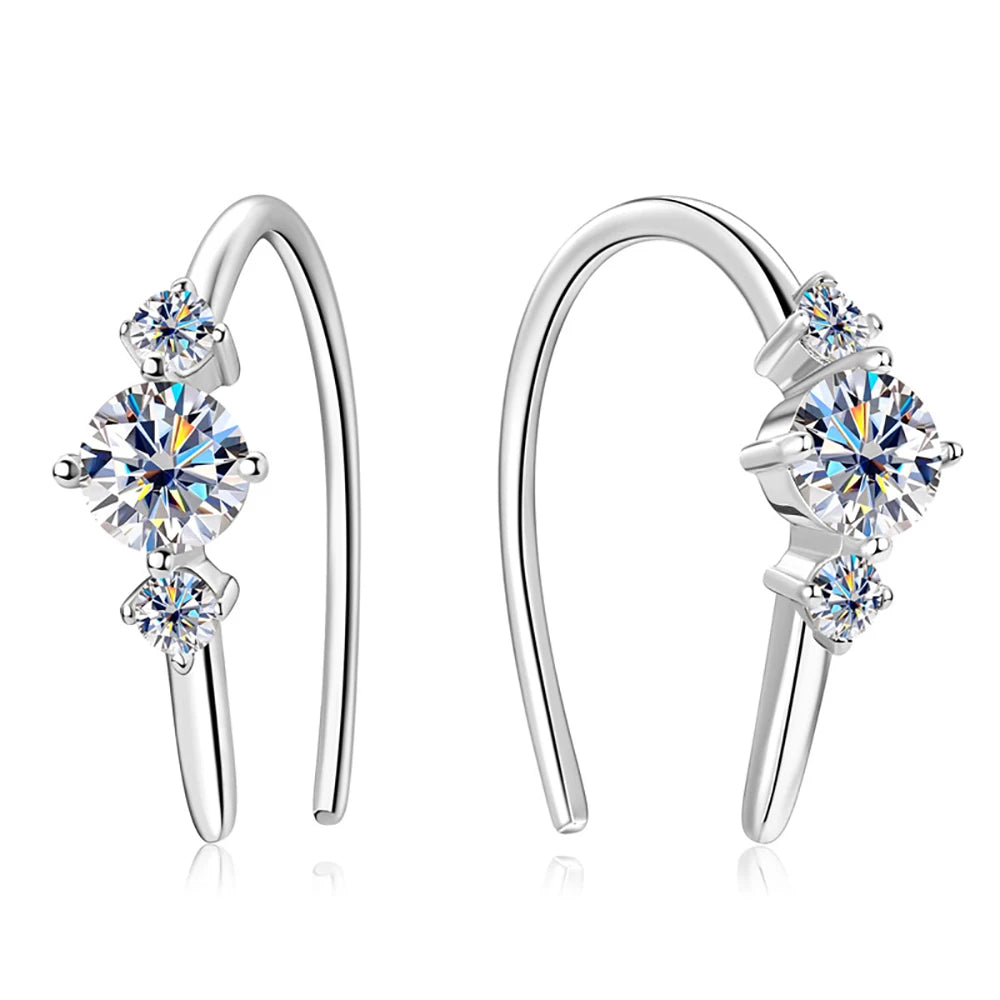 Moissanite Earring Serene Sparkle