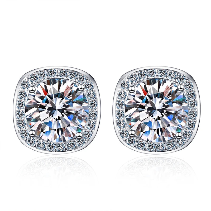 Moissanite Earrings Ethereal Elegance