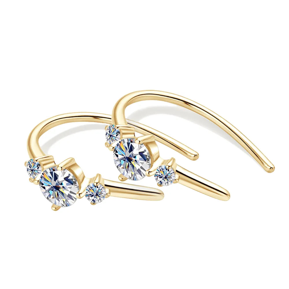 Moissanite Earring Serene Sparkle