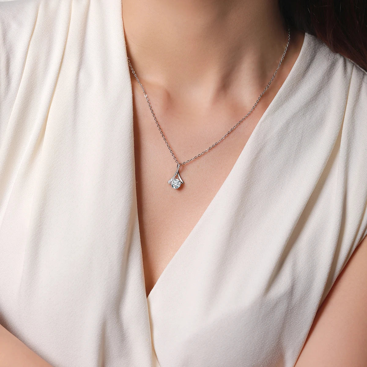 Enchanted Ember Moissanite Necklace