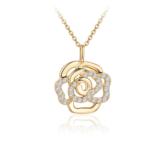 Rose Moissanite Necklace