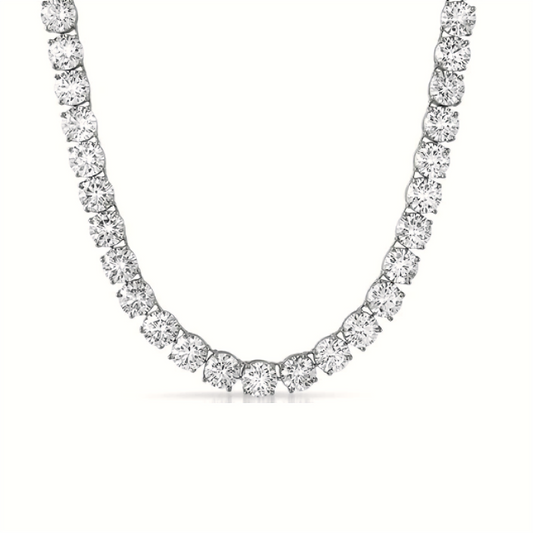 6.5mm Moissanite Tennis Necklace