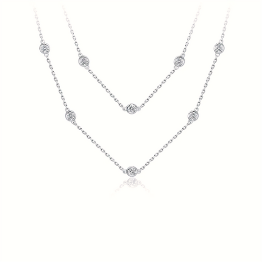 Ethereal Elegance Moissanite Necklace