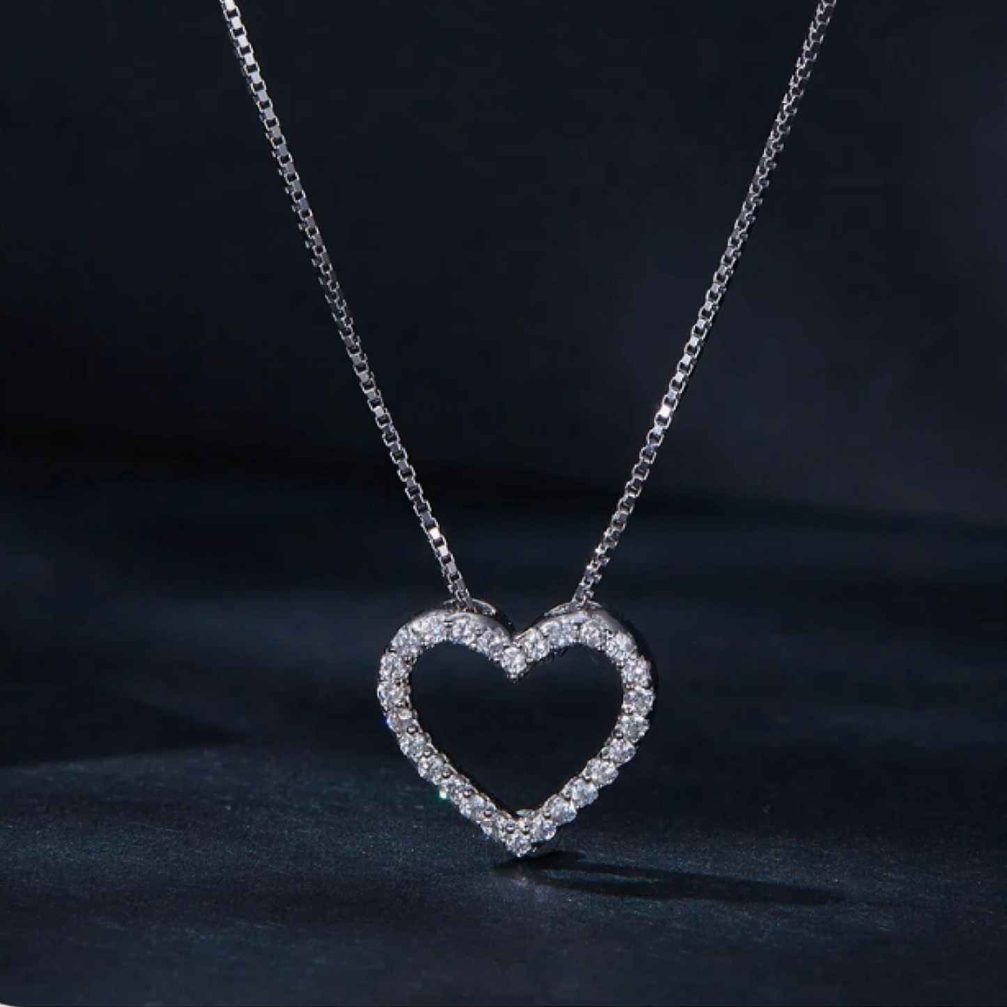 Eternal Heart Moissanite Necklace