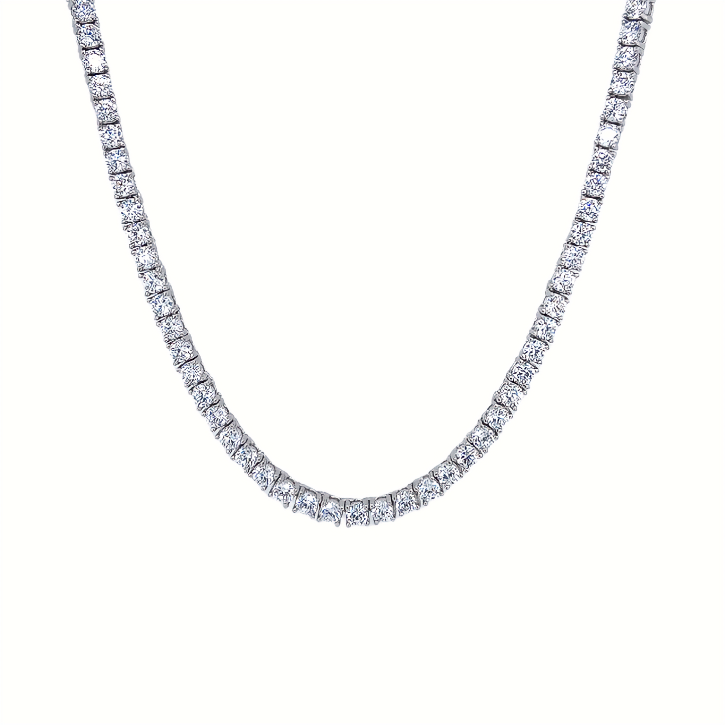 4mm Moissanite Tennis Necklace