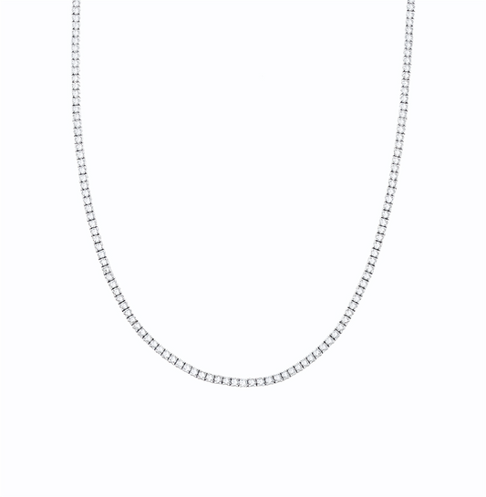 2mm Moissanite Tennis Necklace