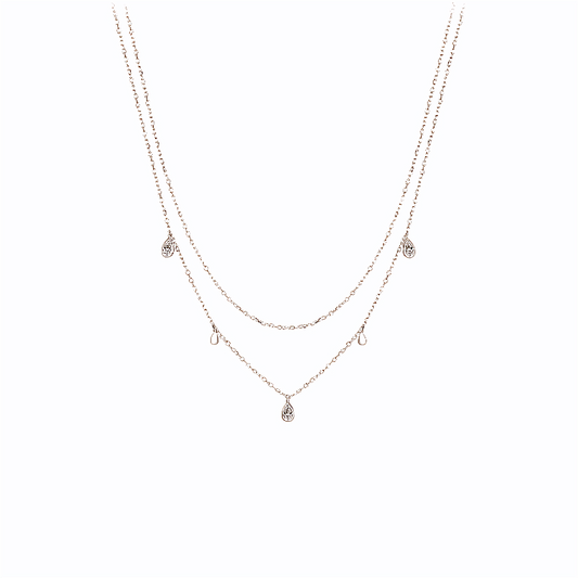 Stardust Serenity Moissanite Necklace