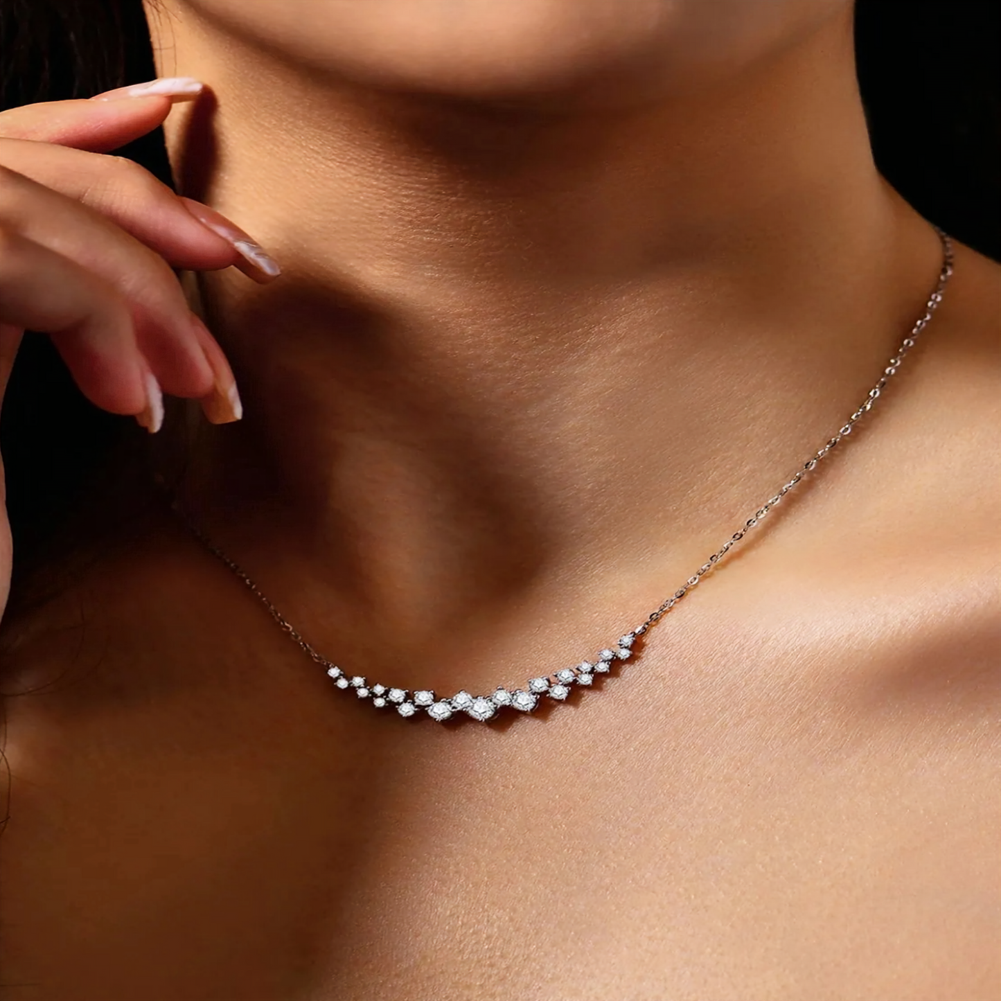 Majestic Radiance Moissanite Necklace