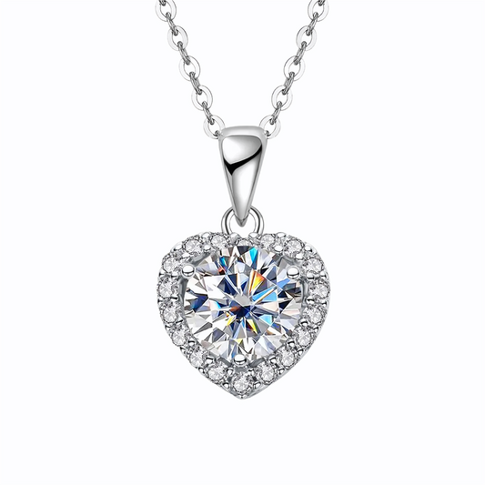 Heart of Desire Moissanite Necklace