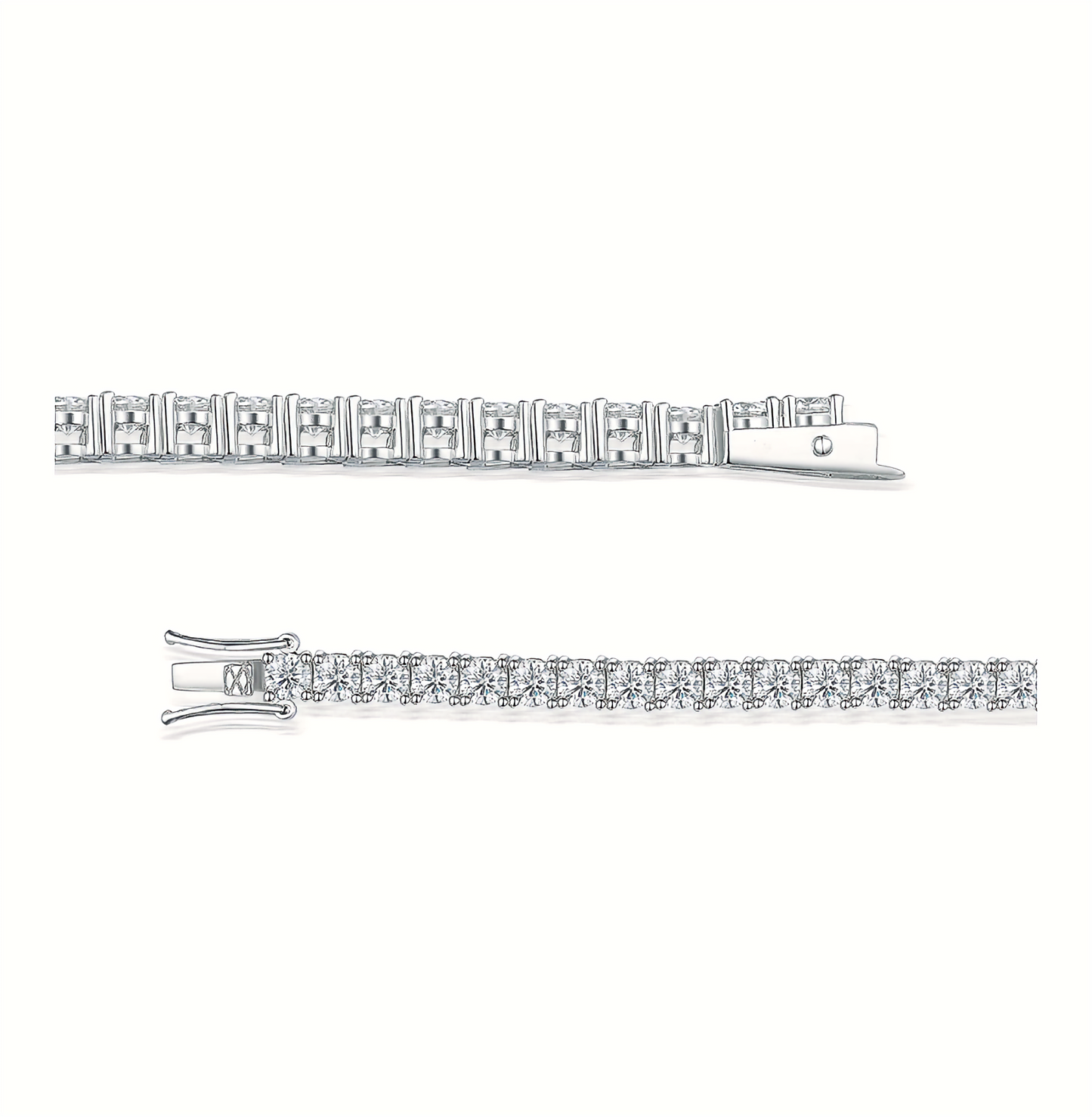 4mm Moissanite Tennis Bracelet