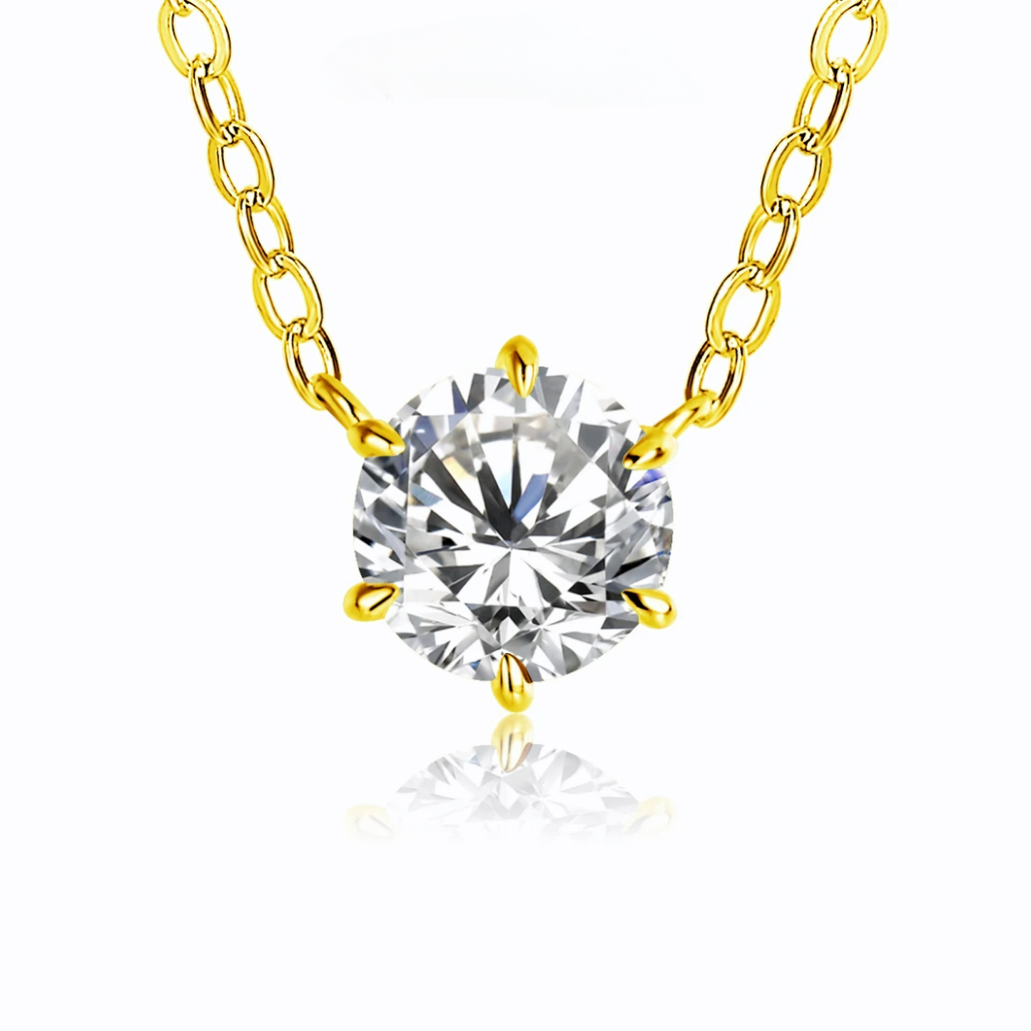 Lunar Luminescence Moissanite Necklace