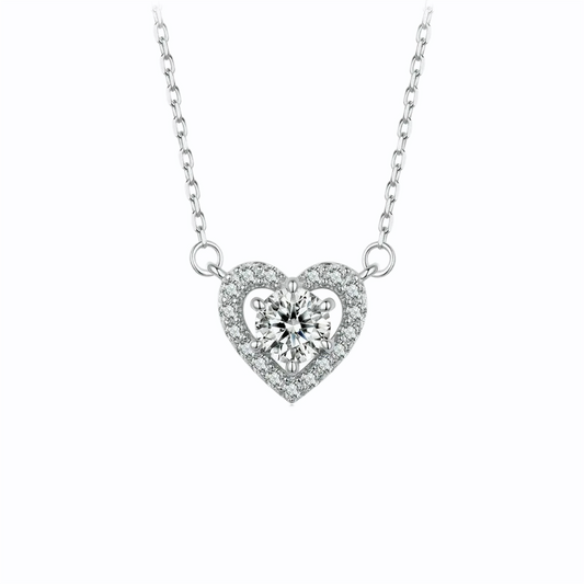 Heartfelt Haven Moissanite Necklace