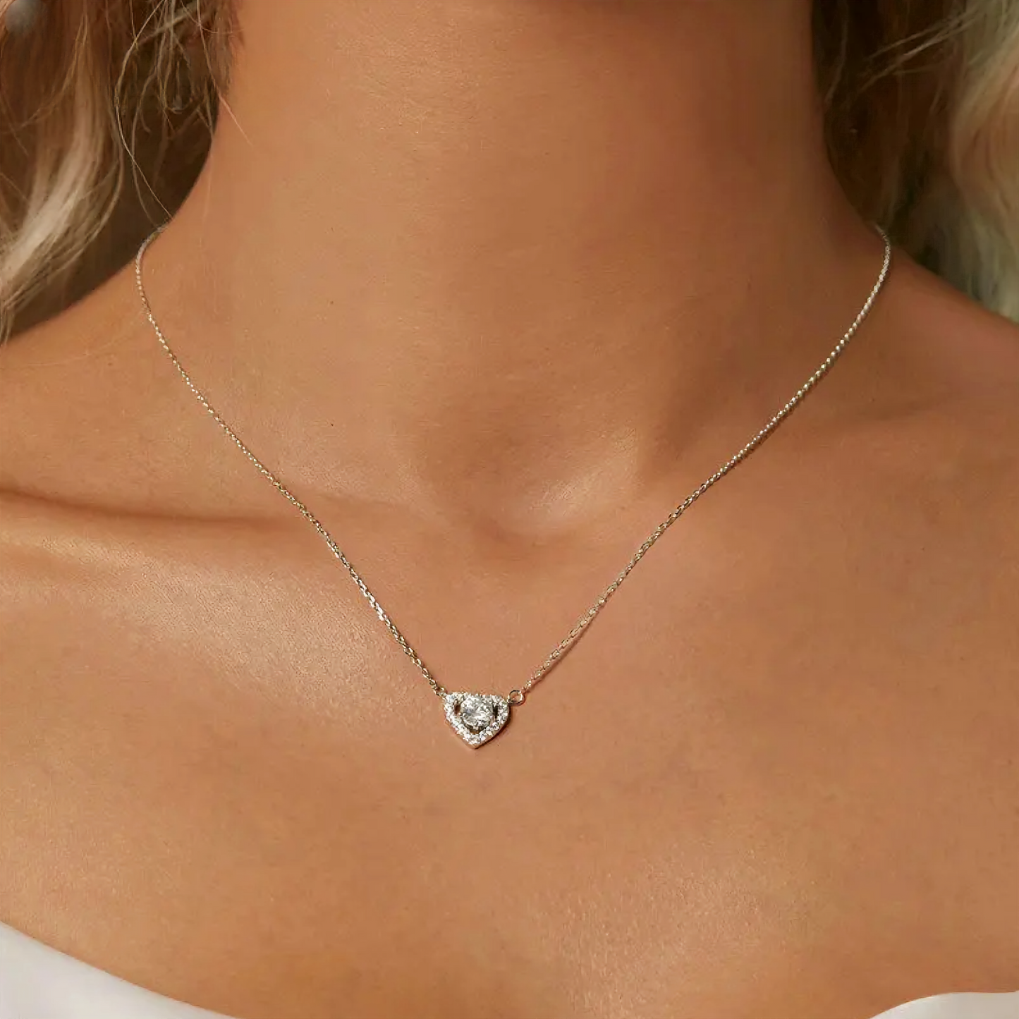 Heartfelt Haven Moissanite Necklace