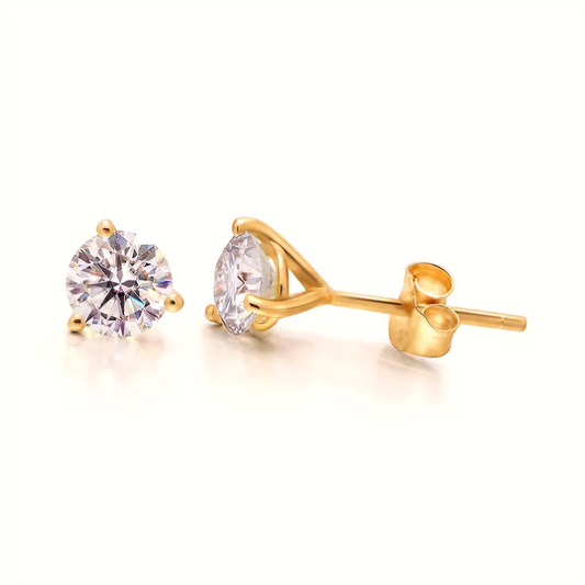 Moissanite Earrings Eternal Embrace