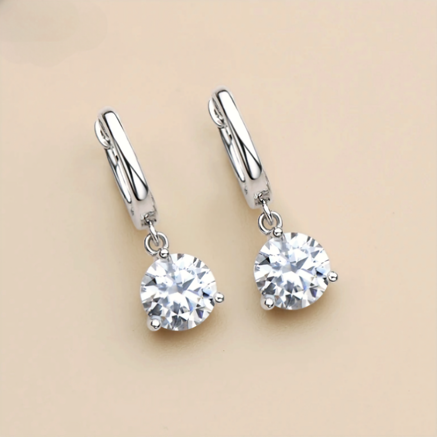 Moissanite Earrings Glamour Gleams