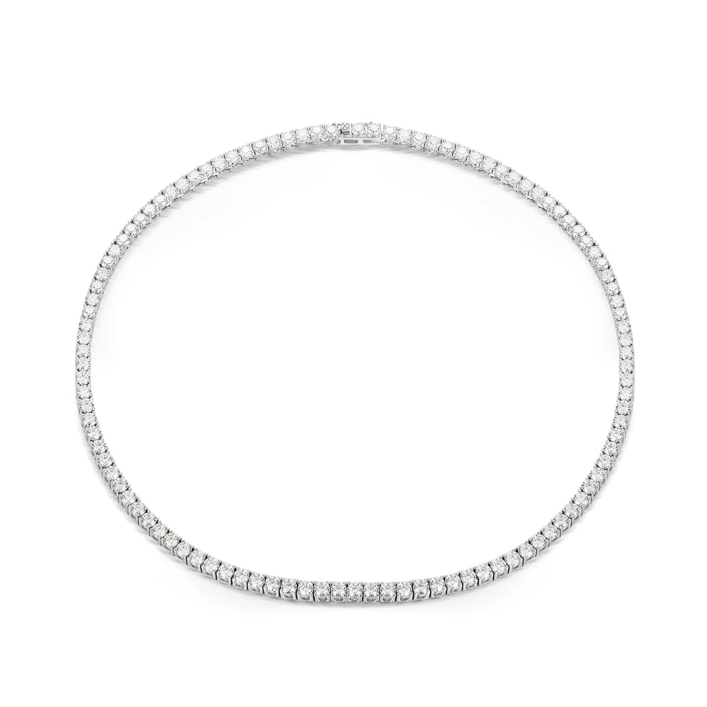 4mm Moissanite Tennis Necklace