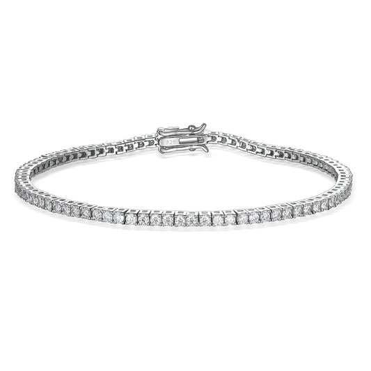 2.5mm Moissanite Tennis Bracelet