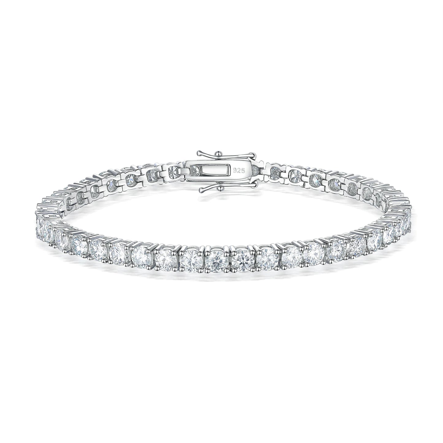 4mm Moissanite Tennis Bracelet