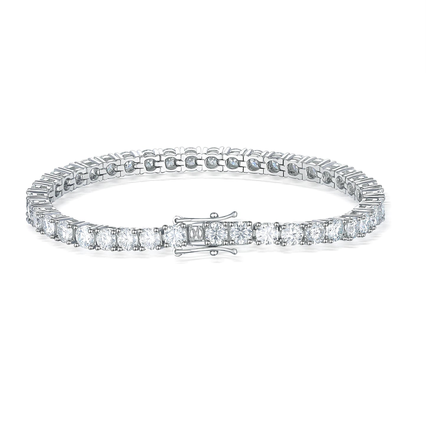 4mm Moissanite Tennis Bracelet